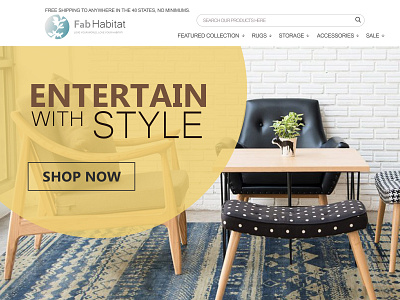 Fabhabitats 01 homepage design logo ui ux webdesign