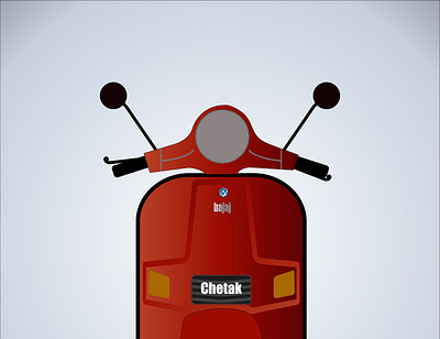 Vintage scooter adobe illustrator graphic graphicdesign illustration visual artist