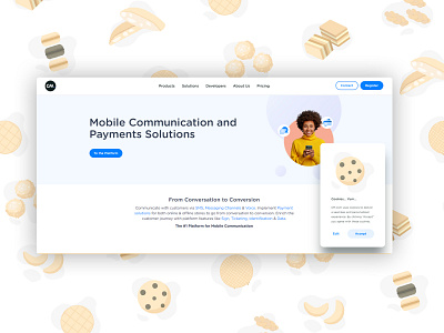 Localized Cookie Illustrations branding cookie policy cookie popup cookies design gdpr illustration ui ux web web design website website design