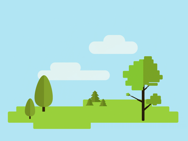 Tree Intro animation design illustration motion motion design motion graphics vector