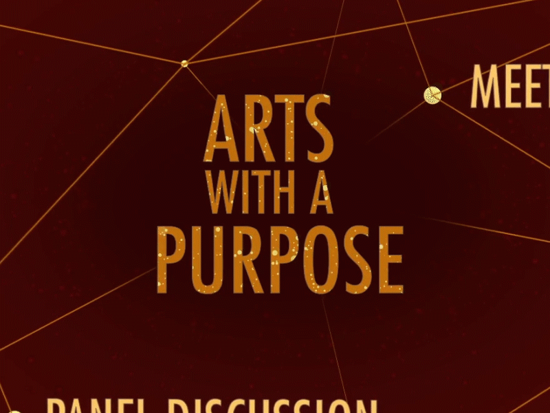 Spinny Arts With a Purpose animation design illustration motion motion design motion graphics typography