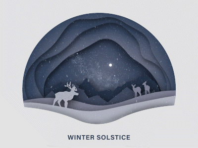 Winter Snow Globe paper holiday design winter forest snow christmas card christmas holiday card holiday flat vector illustration motion graphics animation motion design motion design