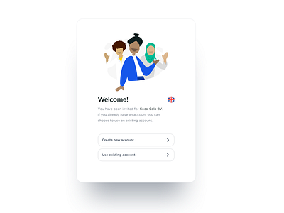 Welcome Screen app design flat illustration typography ui ux vector web web design