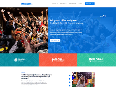 AIESEC Turkey cms ui web webdesign