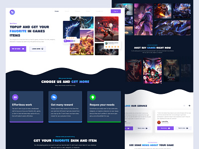 Topup Web Landing Page