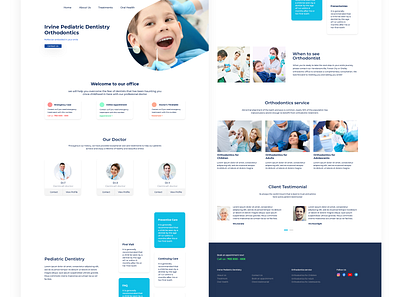 Dentist Web Design dentist design ui web design