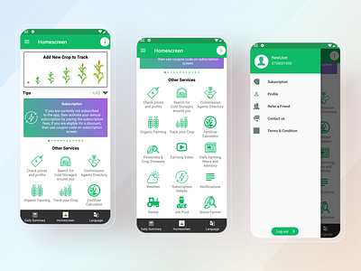 AgriTech App Home Screen android android app android app design android design app app design app ui app ux design flat ios ios app ios app design mobile mobile app mobile app design mobile design ui uidesign ux