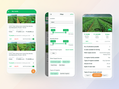 AgriTech App Rent Land android android app android app design android design app app design app ui app ux design ios ios app mobile mobile app mobile app design mobile design mobile ui ui uidesign uiux ux