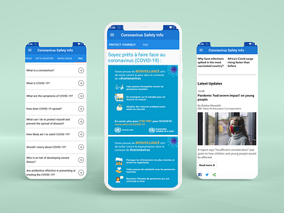 COVID Safety App Misc Info Screens android android app android app design android design app app design app ui design