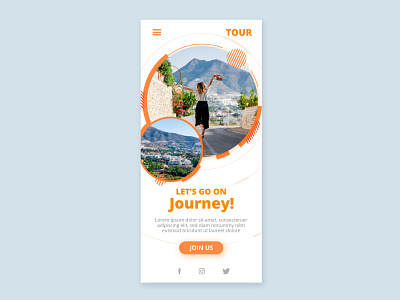 Travel App Page dailyui design design thinking graphic design grid guides illustration travel app typography ui ux