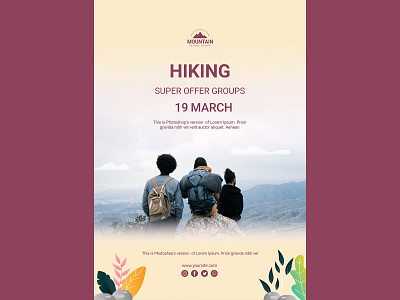 Hiking Poster dailyui design design thinking graphic design grid guides illustration poster poster design typography