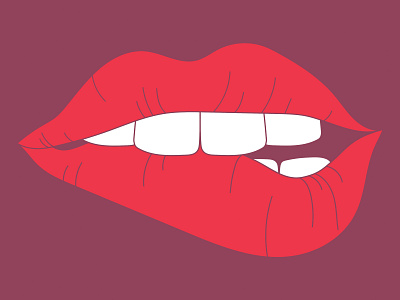 Lips Illustration daily ui dailyui design design thinking graphic design grid guides illustration lips lips illustration typography