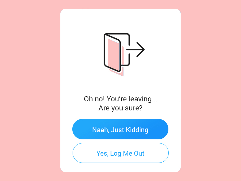 logout-page-by-tushar-pathak-on-dribbble