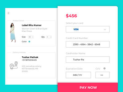 Checkout Page branding design card design checkout checkout page dailyui design faridabad flow graphic design grid grid layout guides halfpica illustration payment payment method typography ui ux web