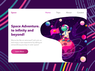 Space Adventure dailyui design design thinking graphic design grid guides typography ui ux vector