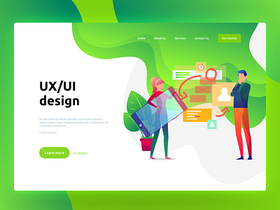 Landing Page dailyui design design thinking graphic design grid guides typography ui ux web