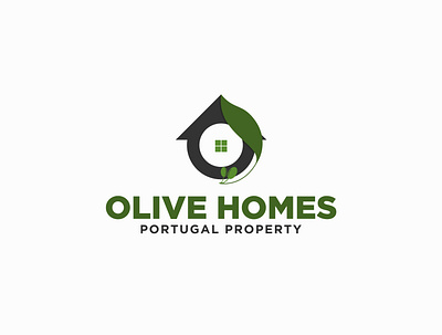 OliveHomes Logo design beauty logo beauty product branding flat house icon logo logo design minimal monogram oil olive olive oil property logo real estate logo symbol