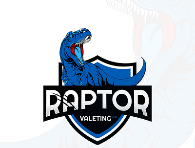 Raptor Mascot Logo design flat illustration logo design minimal