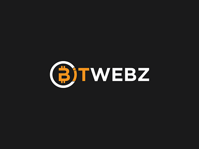 Bitwebz bitcoin services brand branding clean design flat graphic icon logo logo design minimal typography