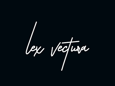 Lex Vectura brand branding business logo clean design flat graphic icon illustration logo logo design minimal typography vector