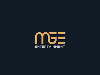 Mge Entertainment brand branding design e entertainment flat g ge icon illustrator logo logo design m mg mgs minimal typography