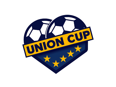 Union Cup Football league Logo Design branding flat football club football designs football league logo design minimal typography