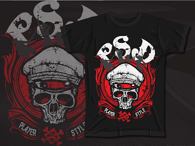 Psd T Shirt Design illustration psd skull t shirt t shirt design t shirt illustration t shirt mockup