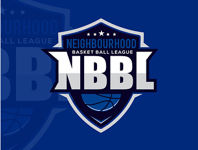 NBBL Basketball Logo design basketball basketball logo flat logo design vector