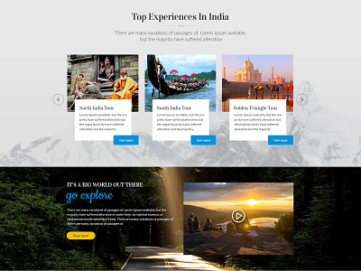 Home travel agency ui