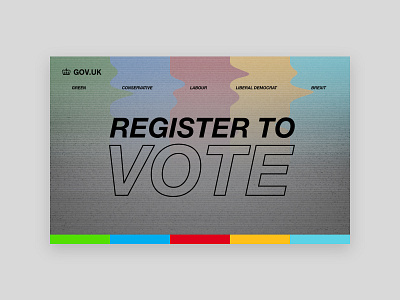 Concepts For Register To Vote Landing Pages art direction design landing page ui web website xd