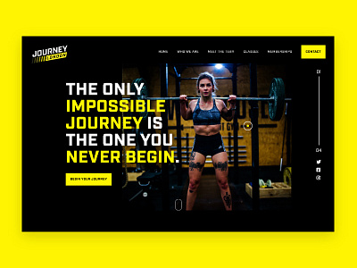 Journey London - Crossfit Gym Concept art direction branding design logo typography ui ux web website xd