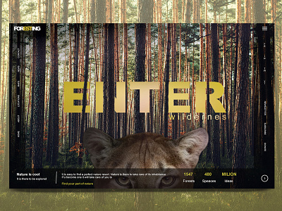 Wildlife beautifull branding design graphicdesign landing page design landingpage logo photoshop portfolio typography ui uidesign uiux userinterface ux vector web webdesign website