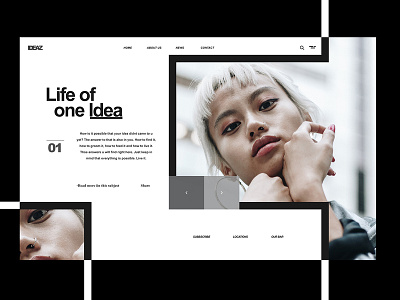 Idea is the question for the answer design graphicdesign illustration landing page design landingpage photoshop portfolio typography ui uidesign uiux userexperiance userinterface userinterfacedesign ux webdesign website