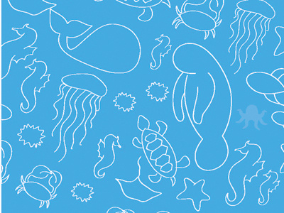 Illustrated Friends animals illustration marine sea life