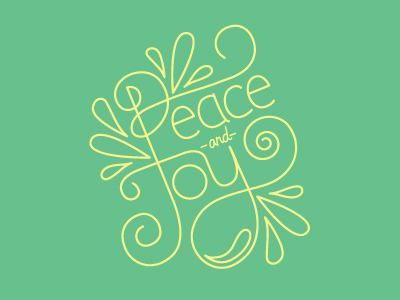 Peace and Joy by Argyle Octopus Press on Dribbble