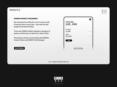 WISBON Integrated Services - Website (Desktop) branding design dribbble illustration marketing typography ui ux