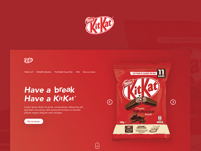 ThirtyUI Challenge #1 - KitKat Homepage