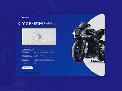 ThirtyUI Challenge #2 - Yamaha Product Card