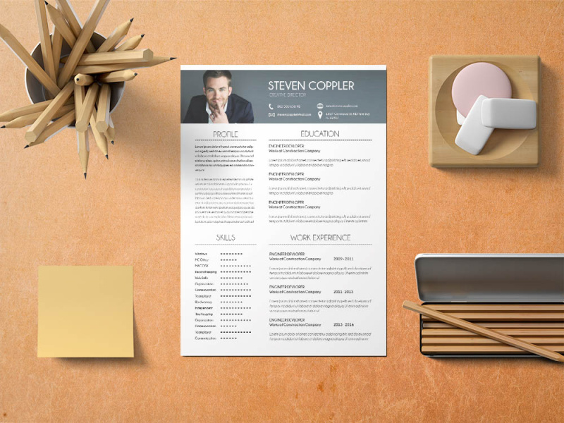 Free Developer Resume Template by Andy Khan on Dribbble