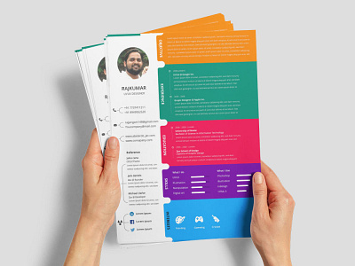 Free Colorful CV/Resume Template free free cv free cv template free resume free resume template freebie freebies resume template