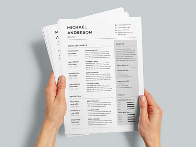 Free Glazier CV/Resume Template