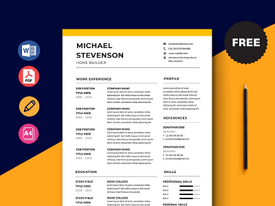 Free Home Builder Resume Template