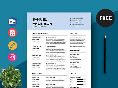 Free Hvac Foreman Resume Template