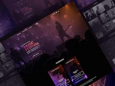 Free Music Festival Website Template