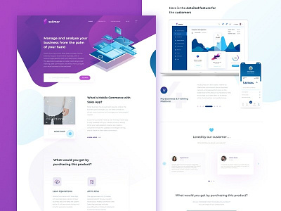 Free Modern Startup Landing Page Template by Andy Khan on Dribbble