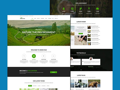 Free Environment Website Template by Andy Khan on Dribbble