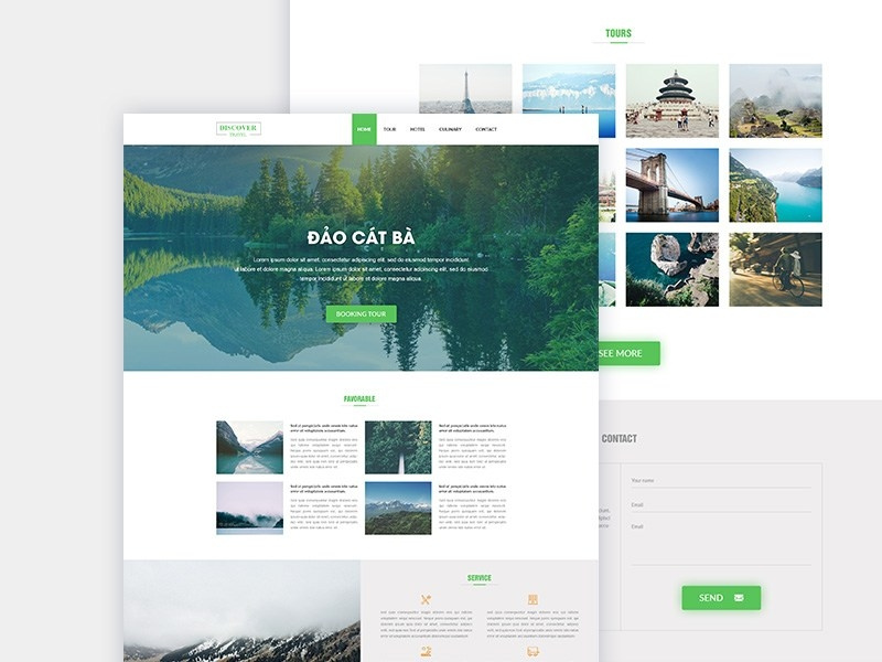 Nhluong travel page shot