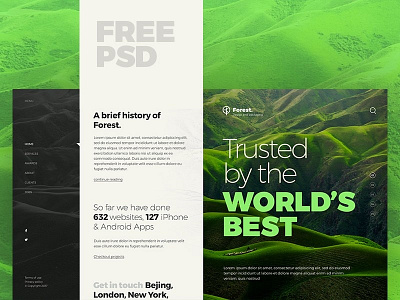 Free Ecology Website Template ecology free freebie freebie psd freebies photoshop psd website