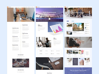 Miequity Free PSD Website Template
