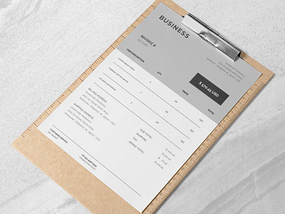 Business Invoice Design Template